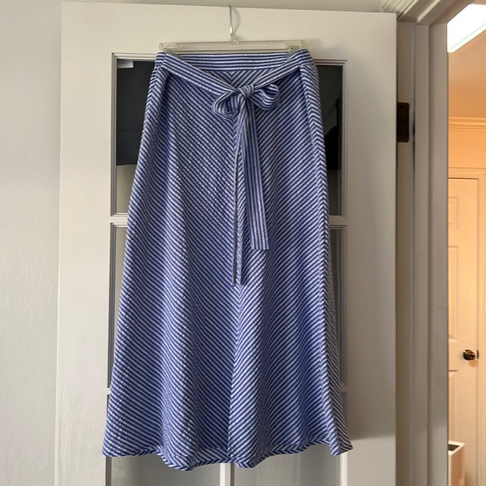 Seersucker skirt